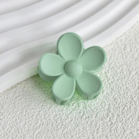 2 шт., маленький коготь для волос в форме цветка, легко открывается, сильная фиксация, боковая шпилька, пластиковая смола, мини-заколка для волос, аксессуар для волос для ежедневной вечеринки