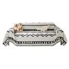 Sofa Towel Cover, All-season Universal Chenille Lines, Modern Anti Slip Black and White Sofa Cover