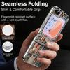 Винтажный чехол с цветочным принтом для Samsung Galaxy Z Flip 8 7 6 5 Flip8 Flip7 Flip6 Гибридный 3-в-1 Кожаная наклейка Металлическая рамка Жесткий складной чехол для телефона