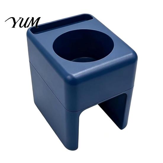 Convenient Salon Storage Tray Chair Armrest Tray, Hair Organizer with Phone/Cup Holder, Plastic Equipment Beauty Side Table for Customer Personal