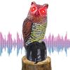 Солнечная статуэтка-отпугиватель Сова со звуком и мигающими глазами для охоты и отпугивания птиц