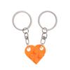Gifts Couples Friendship Separable Heart Pendant Key Ring Building Block Keychains Key Buckle