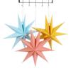 Nine Pointed Star Hanging Ornaments Hanging Paper Stars Paper Flower Crafts Party Decor