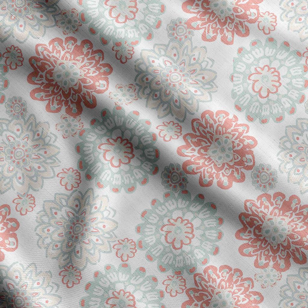 Soimoi Floral Print,  Cotton Cambric Quilting Fabric Sold by The Yard- 42 Inch Wide Medium Weight Cotton Fabric Sewing  Supplies