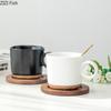 Simple Coffee Cup Creative Breakfast Oatmeal Milk Cup Office Water Cup Nordic Home Ceramic Mug Beverage Set Holiday Gift