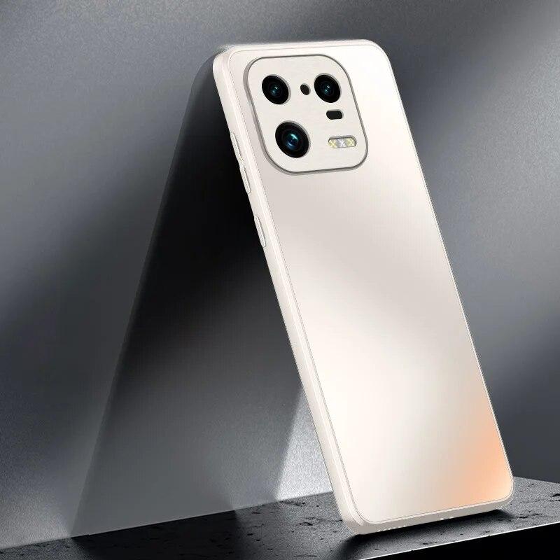 AG силиконовый матовый стеклянный чехол для Xiaomi Mi 14 13 13T 12 12x 12T 11 Ultra 10 Poco F3 F4 F5 Pro матовый противоударный защитный чехол для объектива камеры