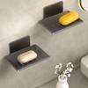 Durable Metal Soap Dish Wall Mounted Drainable Storage Rack Soap Box Bathroom Kitchen Sink Organizer