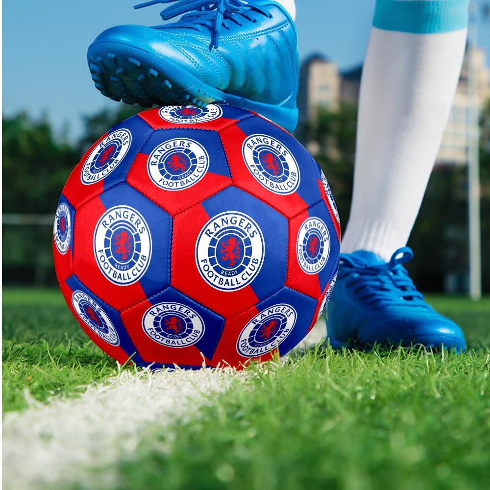 Rangers FC Size 5 Standard Football Durable Training Match Soccer Ball for Adult Outdoor Sports