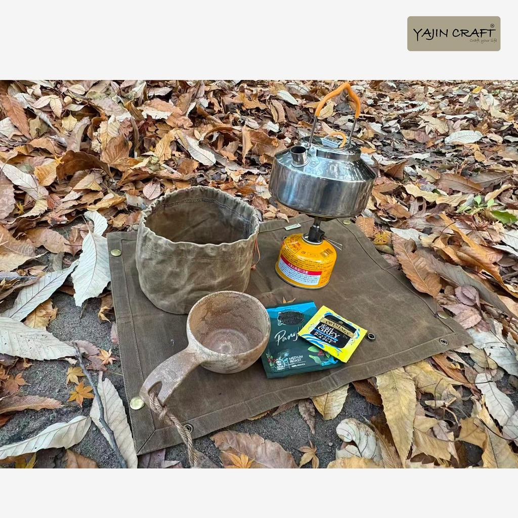 YAJIN CRAFT Сумка для хранения чайника, для барбекю, пикника, снаряжение для кемпинга на открытом воздухе
