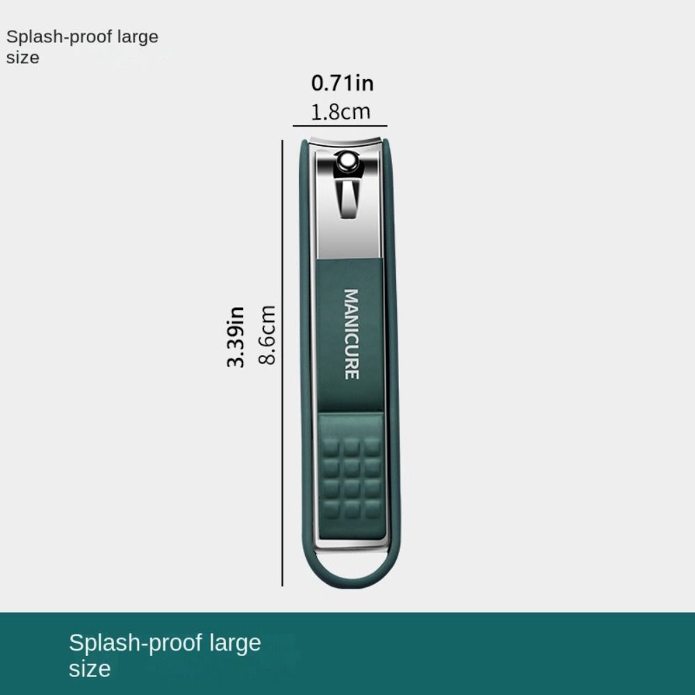 Кусачки для ногтей с широкими губками, нержавеющая сталь, кусачки для ногтей с защитой от брызг, бытовые