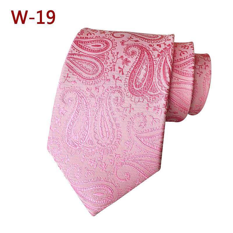 Галстук мужской из полиэстера с узором пейсли и цветком кешью, 18 цветов