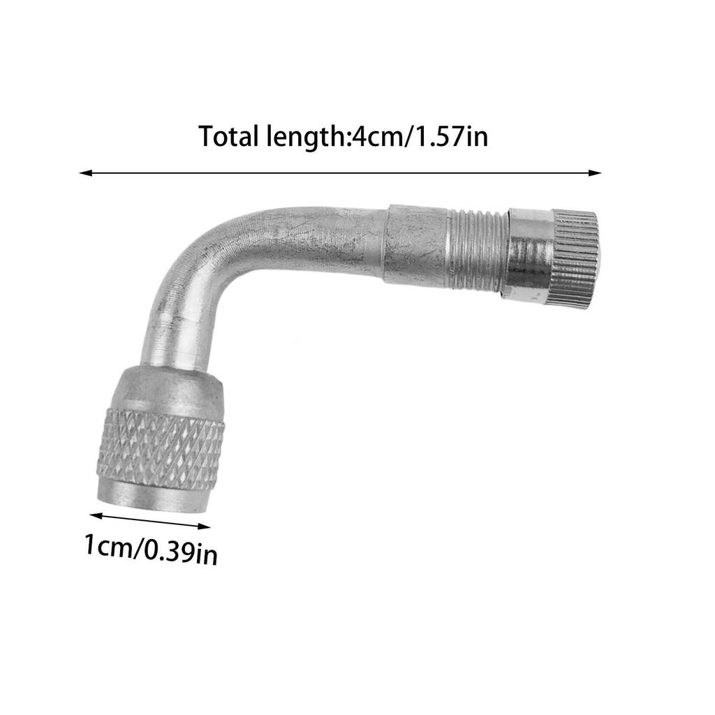 Motorcycle Air Valve, Tire Valve Extension Adapter, 90° Extension, L-Type, Air Valve, For Moped