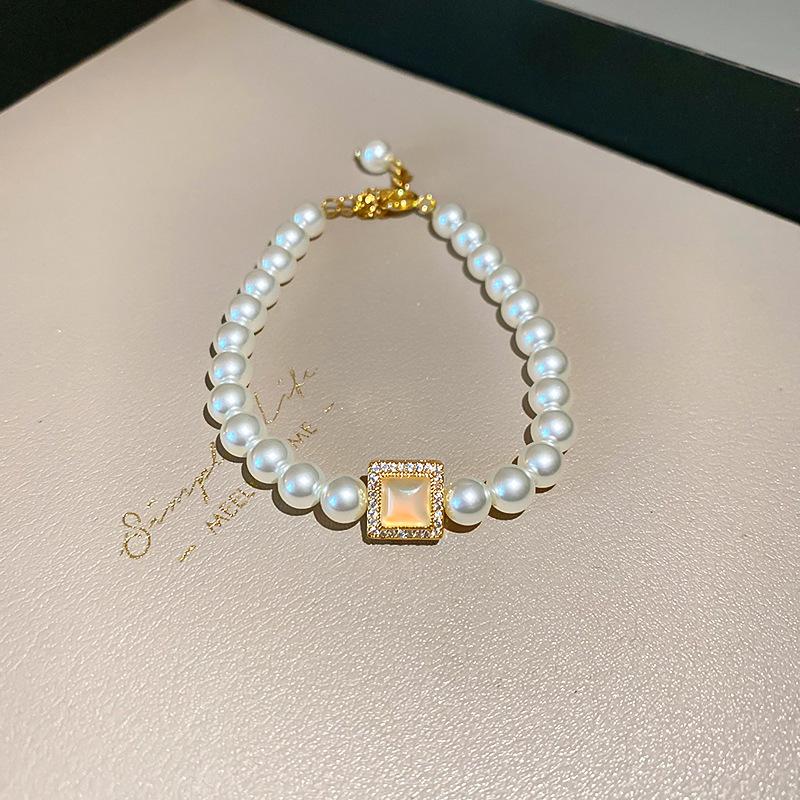 Ретро Геометрический Браслет из Пресноводного Жемчуга - Модные Ювелирные Изделия Продвинутого Дизайна для Женщин