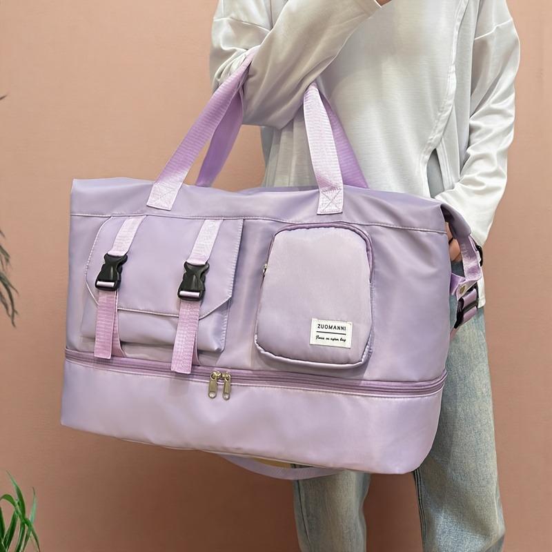 Дорожная сумка-дафл большой вместимости, многофункциональная, с несколькими отделениями, прочная нейлоновая спортивная сумка