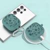 Силиконовый чехол для наушников с резным рисунком цветов для Samsung Galaxy Buds 3/3 Pro