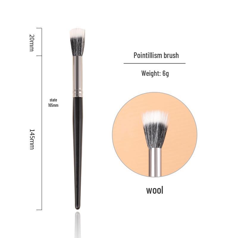 Blush Stippling Brush: Double Layer Fine Goat Hair Makeup Tool