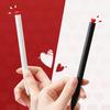 Red Heart Gel Pen & Refills Set Valentine's Day Gift 0.5mm Ballpoint Black Color Ink for Writing