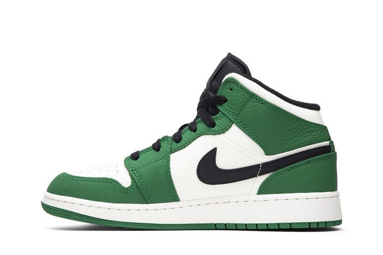 Kids' Sneakers Jordan 1 Mid Pine Green (GS) Pine Green/Sail-Black