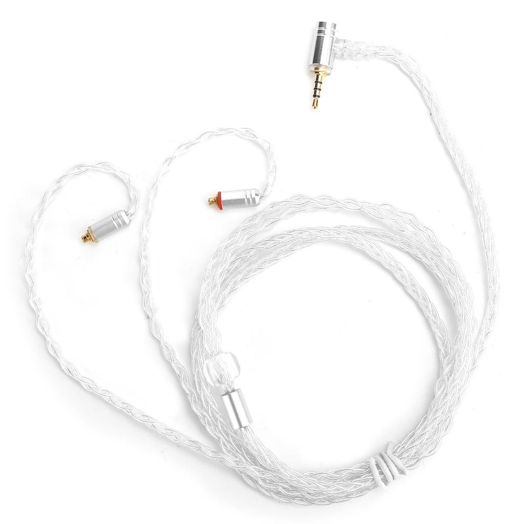 25-жильный посеребренный кабель OFC Улучшенный аудиокабель для разъема MMCX для Shure SE215 Transparency 2.5 Балансный для наушников