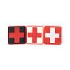 Outdoor Survival First Aid Pvc Red Cross Hook Loop Fastener Badge Patch 6×6Cm