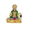 Lord Hanuman Ji Sitting Idol Statue | Spiritual Showpiece Figurine Sculpture House Warming Gift, Home Décor, Office, Car Dashboard (Metal)