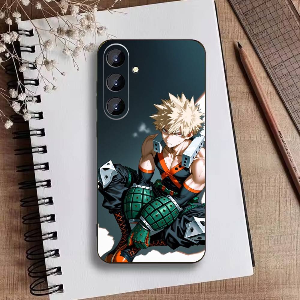 Чехол для телефона Katsuki Bakugo R-Hero Academia Для Samsung Galaxy A73, A21s, A22, A31, A52, A53, A71, A41 Мягкий черный корпус