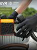 EVR-Cycling Full Finger Gloves Heattech Shock Absorption Men's and Women's Road Bicycle Cycling Gloves Windproof Fleece Autumn and Winter