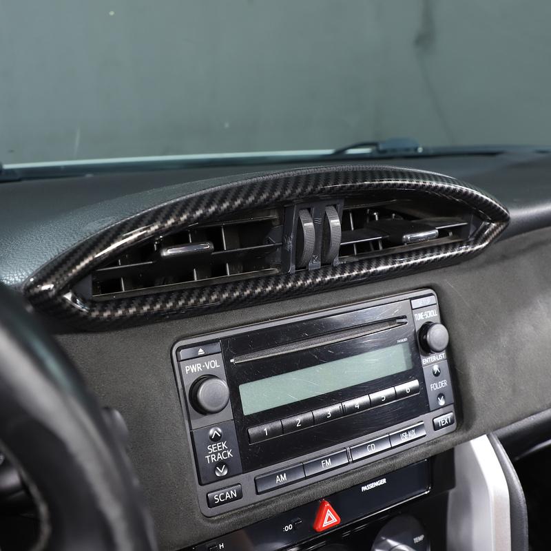 For Subaru BRZ 2012- ABS Car Center Console Air Outlet Frame Trim Cover Decorative Sticker Protection Car Accessories