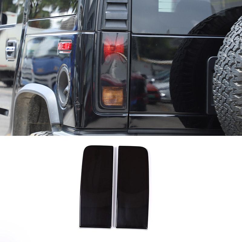 Черный ABS Для Hummer H2 2003-2009 Автомобильная крышка заднего фонаря Защитная крышка стоп-сигнала Автомобильные аксессуары для экстерьера