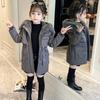 Girls Jacket Autumn Winter Keep Warm Kids Windbreaker Jacket For Girls Fashion Hooded Long Coat Children Clothing
