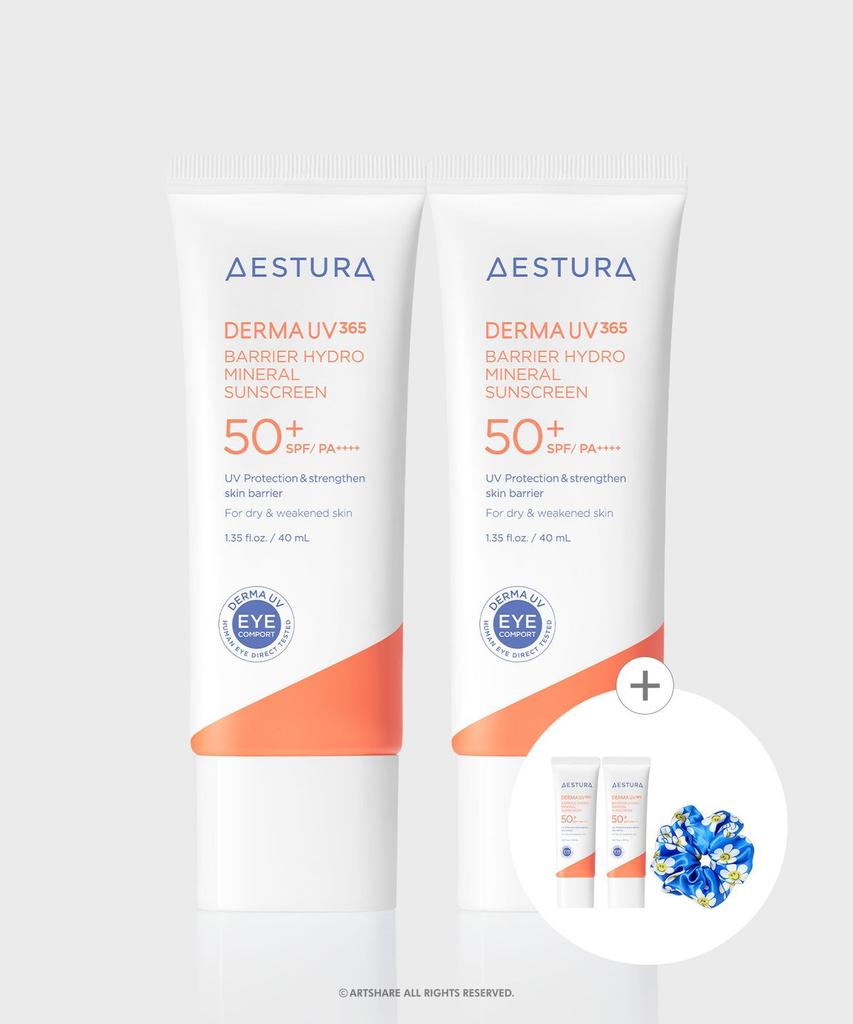 Derma UV365 Barrier Moisture Mineral Sunscreen 40мл * 2