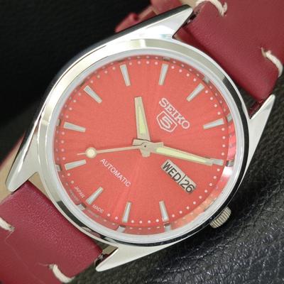 ВИНТАЖНЫЕ АВТОМАТИЧЕСКИЕ ЧАСЫ SEIKO 5 6309A ЯПОНИЯ МУЖСКИЕ КРАСНЫЙ ЦИФЕРБЛАТ a701708-5