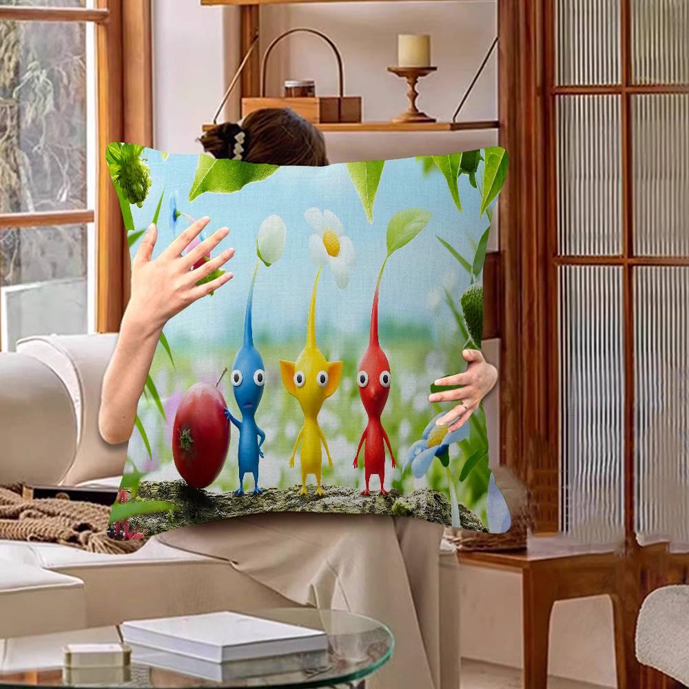 P-Pikmin Game Lucky Dragon Pillow Cover Sofa Cushion Cover Home Room Decoration Children Gift