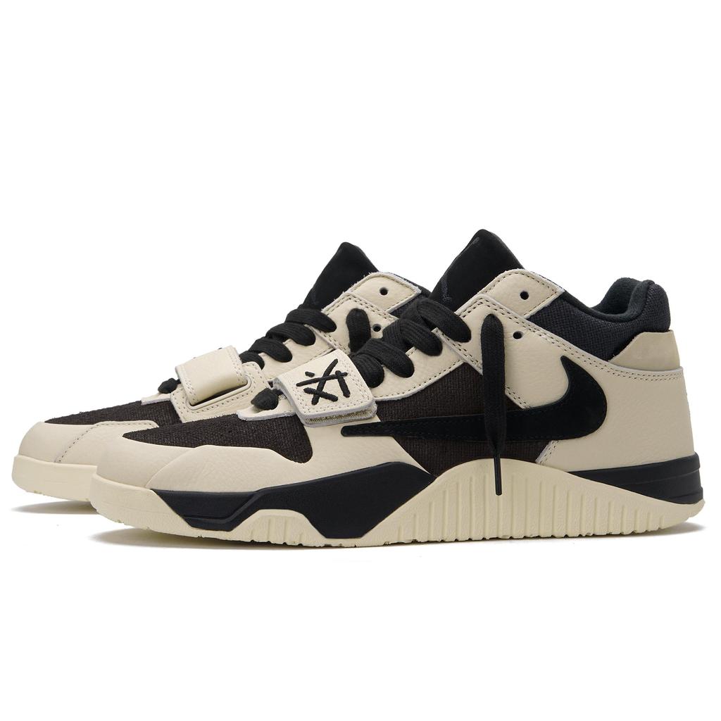 Travis Scott x Jordan Jumpman Jack TR Mid top Vintage Basketball Shoes Unisex Mocha FZ8117-102(Team990-2.0)