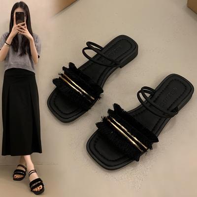 Мода 2025 Новые Летние Женские Шлепанцы на Тонком Каблуке, Вечерние Туфли-Лодочки, Мюли, Шлепки