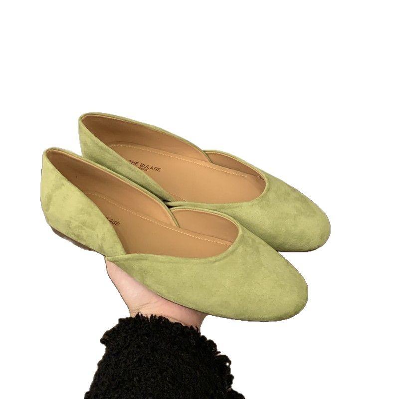 Британский стиль весна 2025 новые французские ретро туфли с круглым носком бабушка Дуду с плоским дном и неглубоким горлом