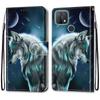 Fashion 3D Painted Pattern Phone Cover Lanyard Flip Leather Case For iPhone Huawei Honor OPPO Realme OnePlus