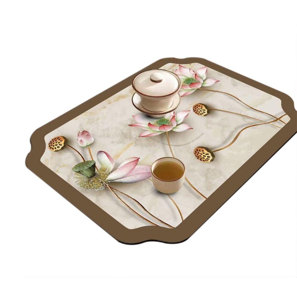 Термостойкий нескользящий быстросохнущий коврик для сушки посуды коврик для сушки посуды с диатомовой грязью впитывающая подкладка для посуды ARI