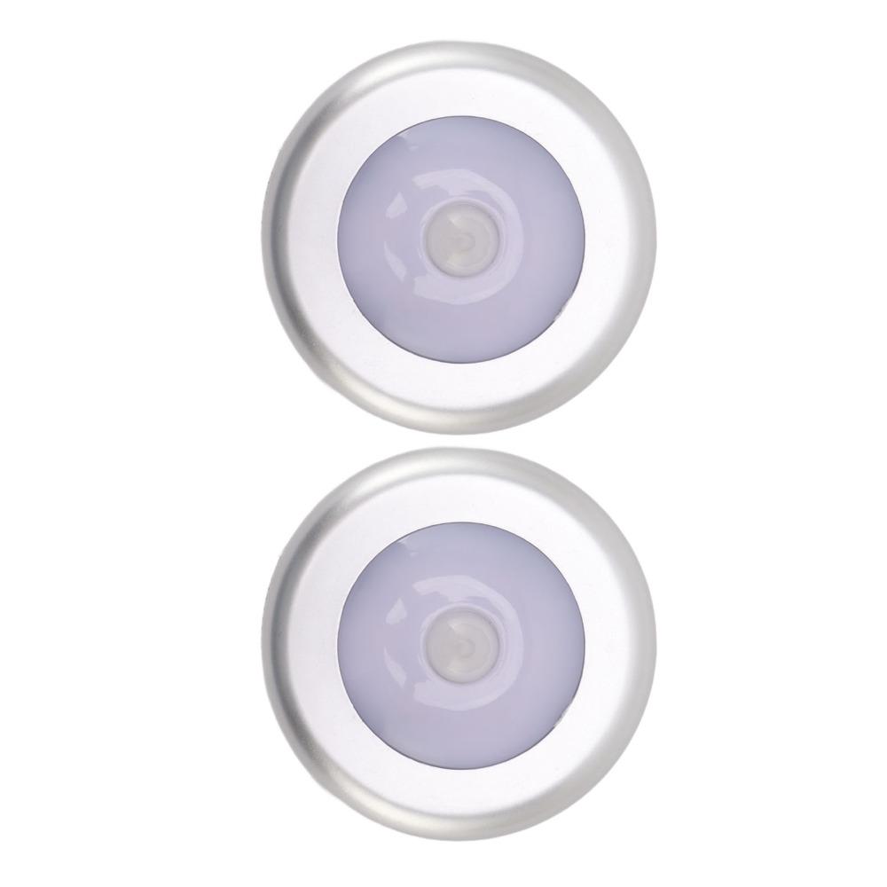 2 Pack Battery Powered LED Induction Lamp Small Sensing Lamp Eye Protection Night Light Closet