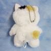 Маскот "Maru no Osanpo" от Naito Design Laboratory, Микемару, Кот, 12 см в высоту, Белый, с шариковой цепочкой, Плюшевая игрушка