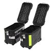 Motorcycle Side Case Motorcycle Side Saddlebag Box Reflective Stickers Cushioning Lining Dust Proof Aluminum Alloy for Scooter