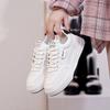 Индивидуализированные осенние белые туфли 2025 года, корейская версия, ins, женские студенческие, увеличивающие рост, спортивные кеды на платформе, повседневная уличная съемка H6518