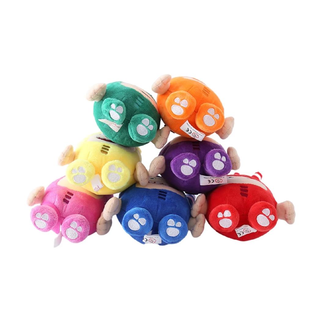 8pcs/Lot Oddbods Cartoon 18CM Fuse Jeff Newt Odd ZEE Bods Stuffed Plush Toy Doll for Kids Gifts PP Cotton Home Decoration