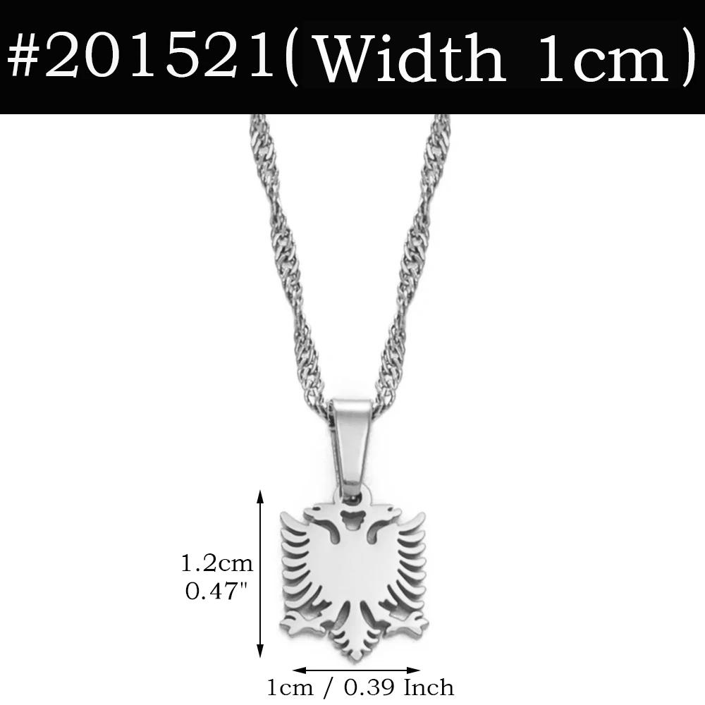 Anniyo 1CM Small Mini Albania Eagle Pendant Necklaces Gold Color/Silver Color Jewelry Ethnic for Women Girls @201521