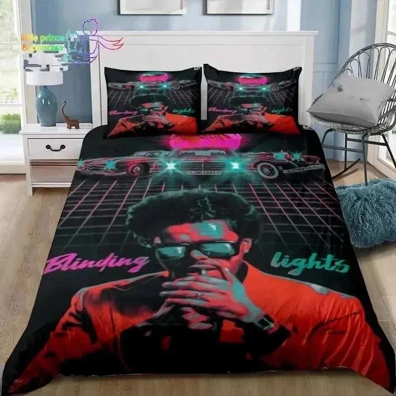 3D Печать XO The Weeknd 3D НОВЫЙ Пододеяльник Наволочка Комплект постельного белья Взрослый Мальчик Девочка Украшение спальни Дети Односпальный Двуспальный Большой