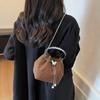 Textured Small Bag Women's Autumn and Winter New Portable Bucket Bag Premium Chain Messenger Bag