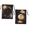 Tarot Card Holder Drawstring Bag, Mini Jewelry Dice Card Pouch, Portable Storage Bag for Jewelry, Stones, Game Oracle Cards, 2-Piece Set