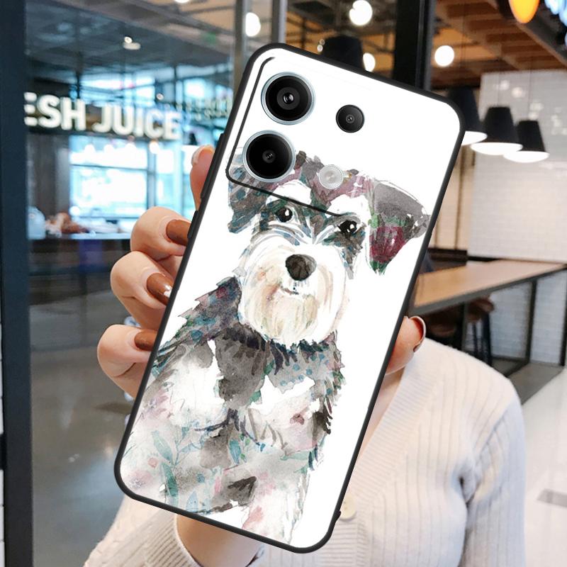 Schnauzer Puppy Dog Art Case For Xiaomi Redmi Note 14 Pro 10 11 12 13 15 Pro Plus Redmi 15C 14C 10C 12C 13C 15 Cover