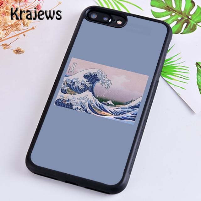 Krajews Cartoon Cute Stylish Waves Phone Case For iPhone 17 Air 16 15 14 plus 11 12 13 pro max Plus coque Shell Fundas