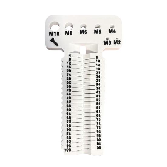 Screw Measuring Tool Heavy Duty Ergonomic High Precision M2-M10 4-100mm Length Screw Nut Bolt Measurement Gauge Tools